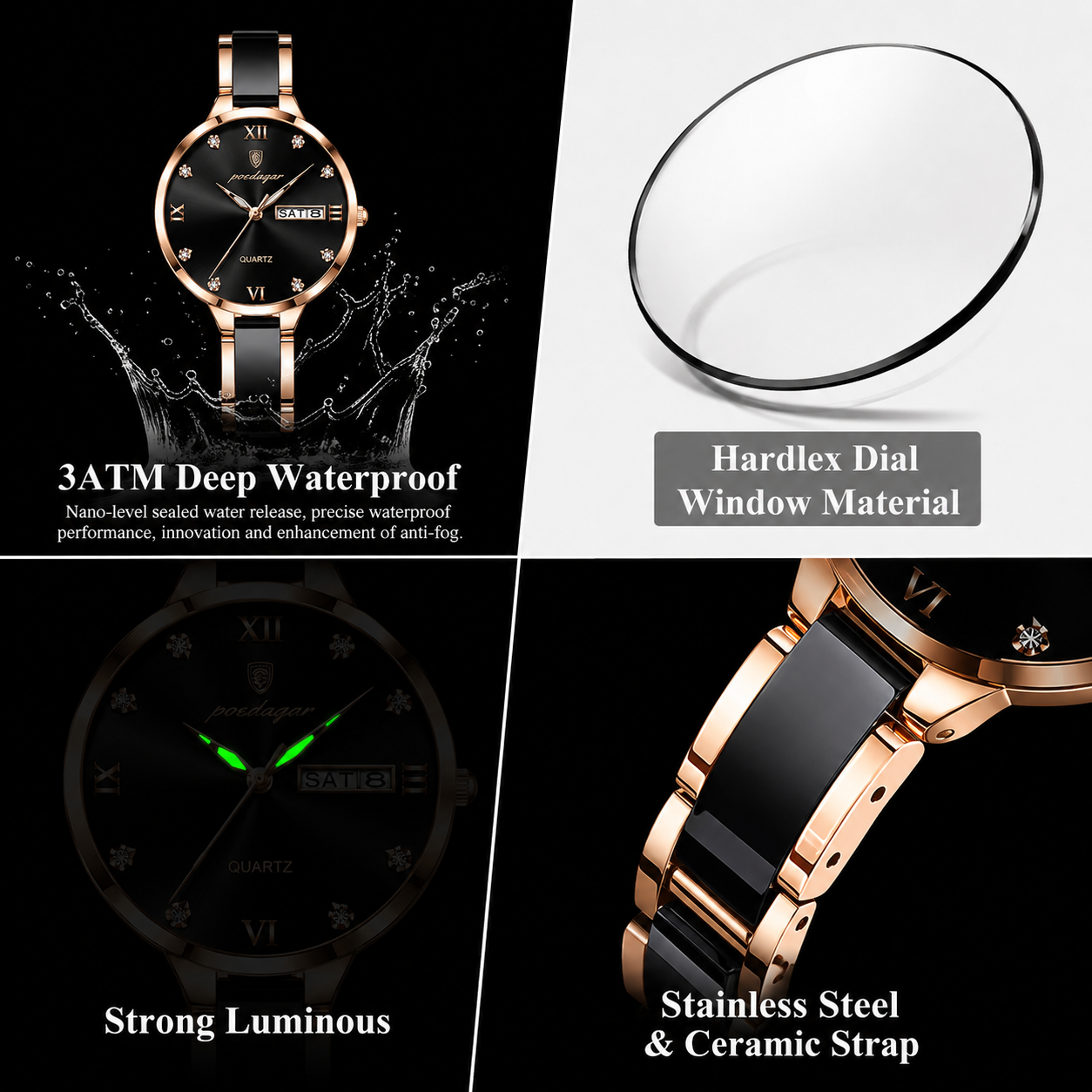Rovello Women's Luxury Quartz Watch