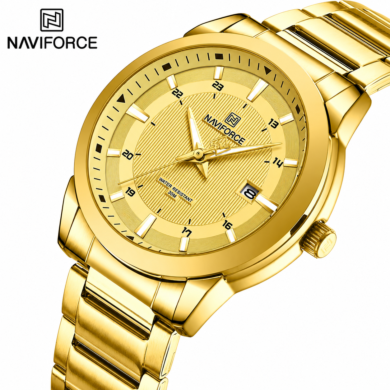 NAVIFORCE Men’s Stainless Steel Quartz Watch