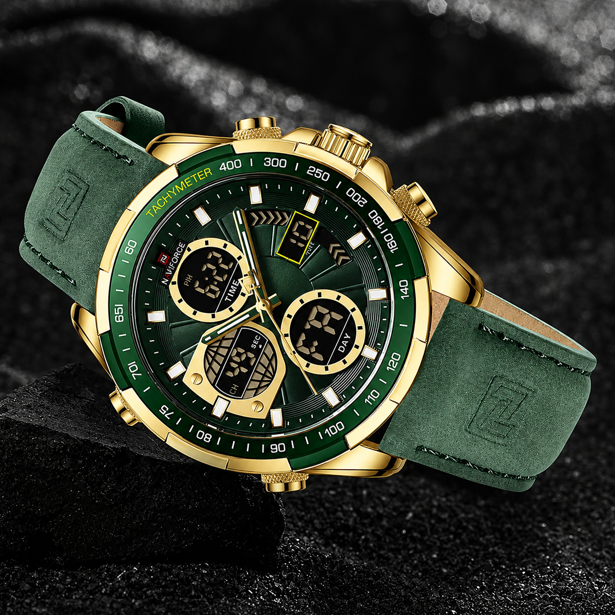 NAVIFORCE Men's Military Chronograph Watch