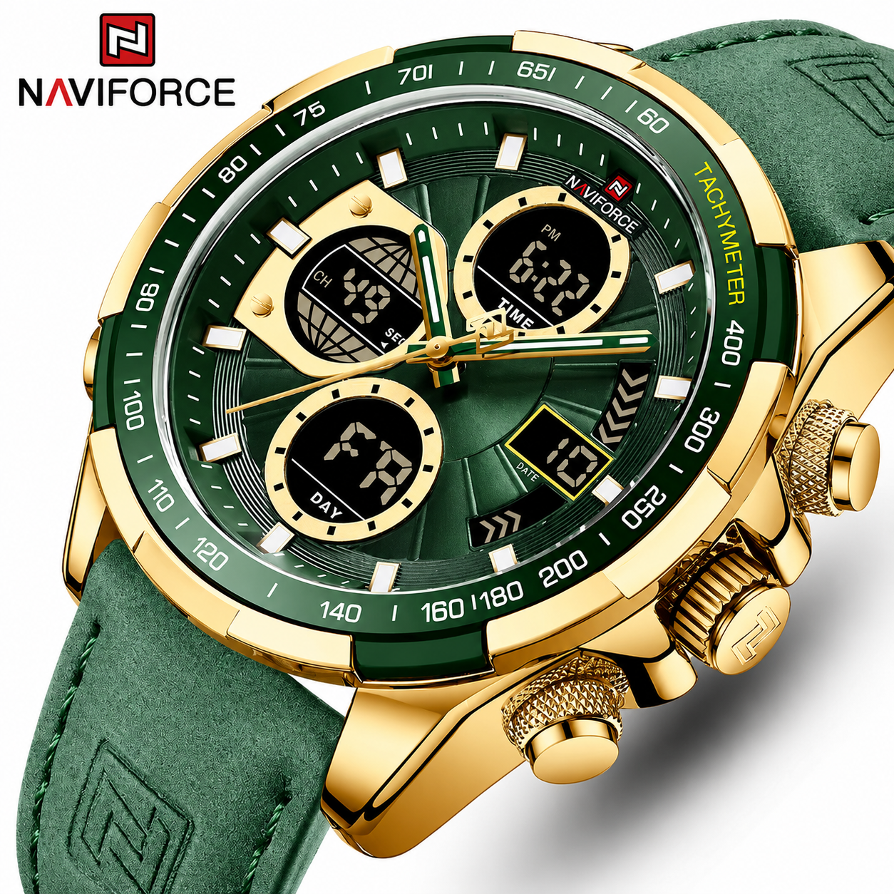 NAVIFORCE Men's Military Chronograph Watch
