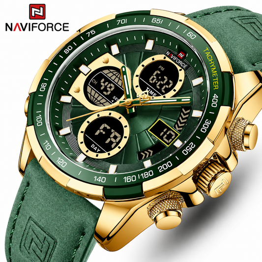NAVIFORCE Men's Military Chronograph Watch