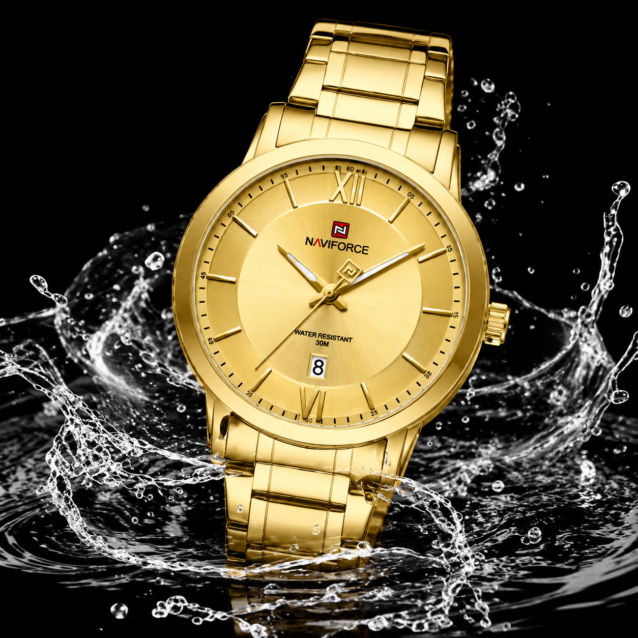 NAVIFORCE Men's Waterproof Quartz Watch