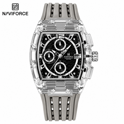 NAVIFORCE Men's Transparent Quartz Watch