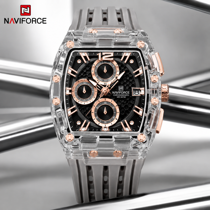 NAVIFORCE Men's Transparent Quartz Watch