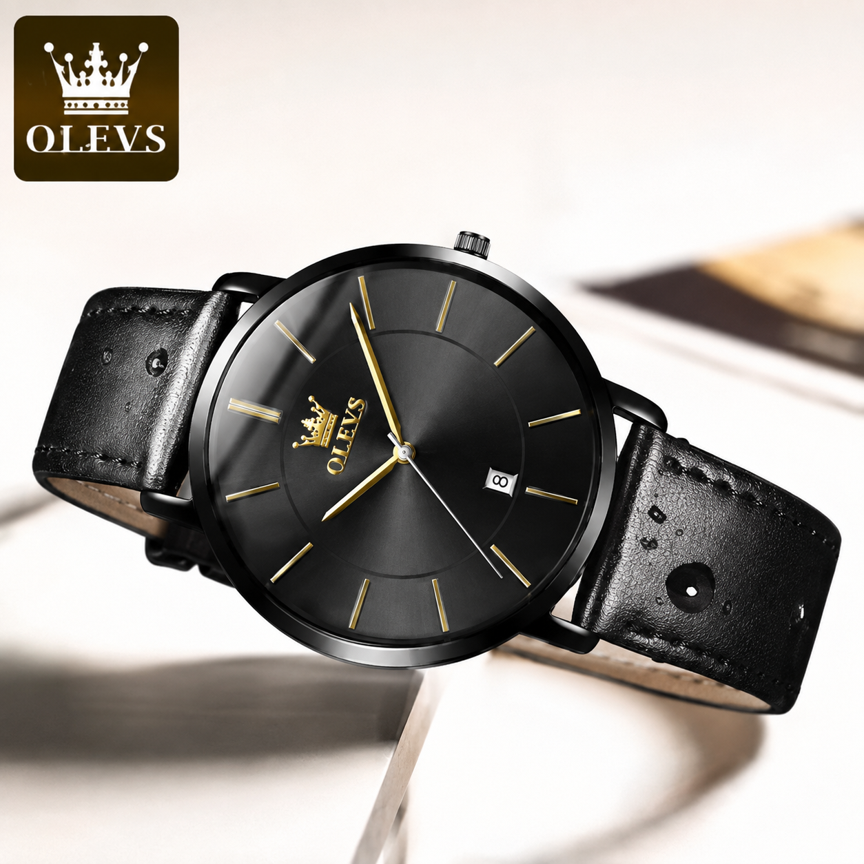 OLEVS Men's Ultra Thin Quartz Watch