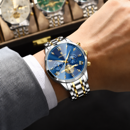POEDAGAR Luxury Chronograph Watch.