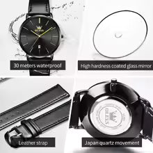 OLEVS Men's Ultra Thin Quartz Watch